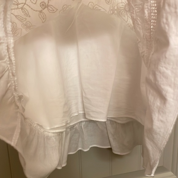 White Embroidered Tank Top - Picture 4 of 6